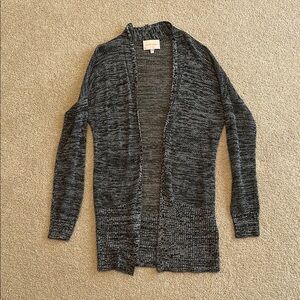 Under Skies Black Cardigan Sweater with V-Neck